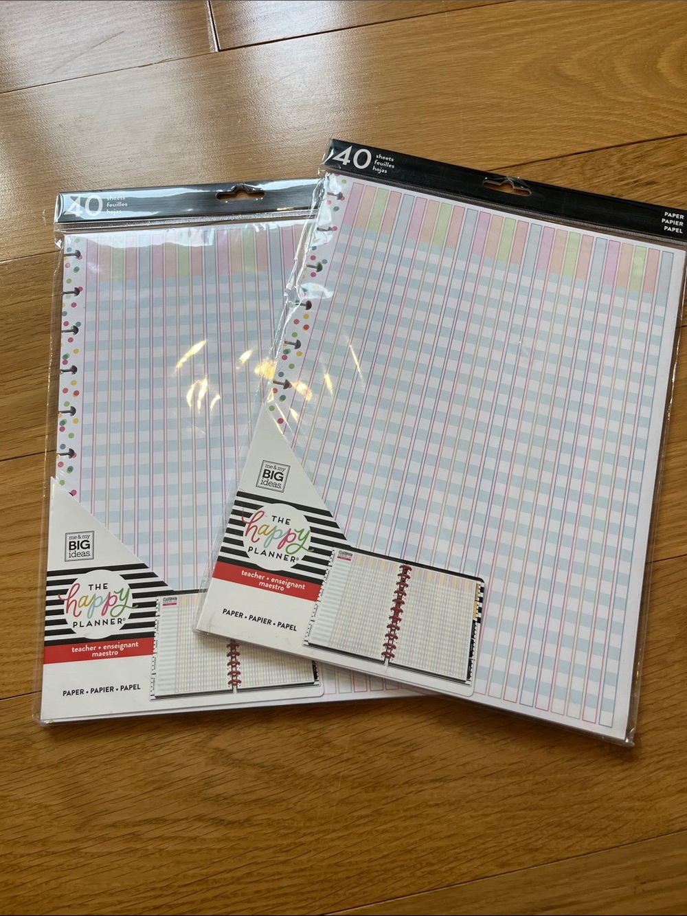 2 Packs Teacher Checklist pages Happy Planner
